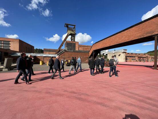 Areal visite la mine de Wendel